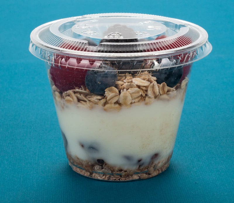 Golden Apple Cup series, 9oz Clear Plastic cups with Flat lids no hole 50sets - Image 4